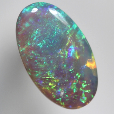 SOLID CRYSTAL OPAL Bright Floral Harlequin pattern
